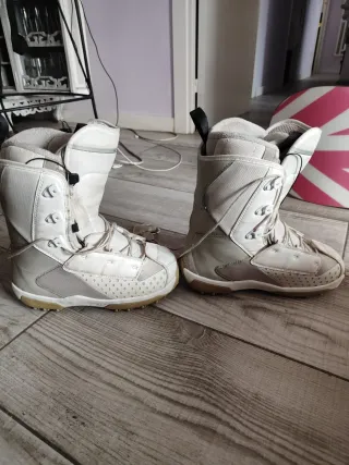 Botas de Snowboard Salomon Blancas