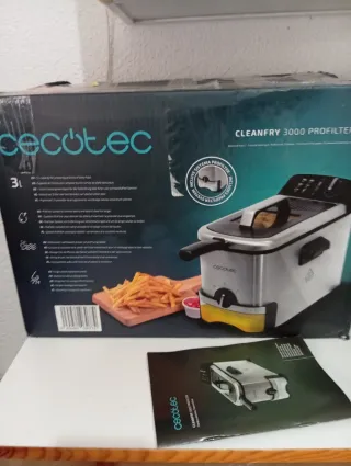 Freidora de aceite con deposito