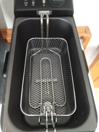 Freidora de aceite con deposito