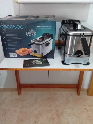 Freidora de aceite con deposito