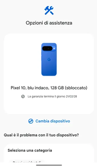 Google Pixel 10 128GB Blu Indaco