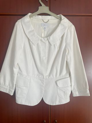 Chaqueta blanca mujer
