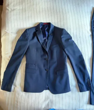 Traje de chaqueta azul hombre