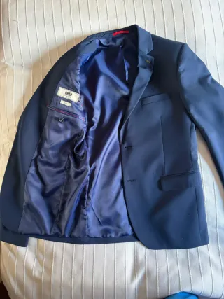 Traje de chaqueta azul hombre