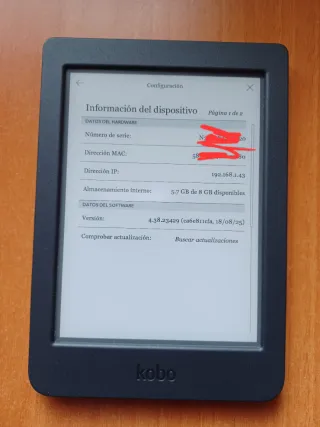 E-reader Kobo Nia Nero