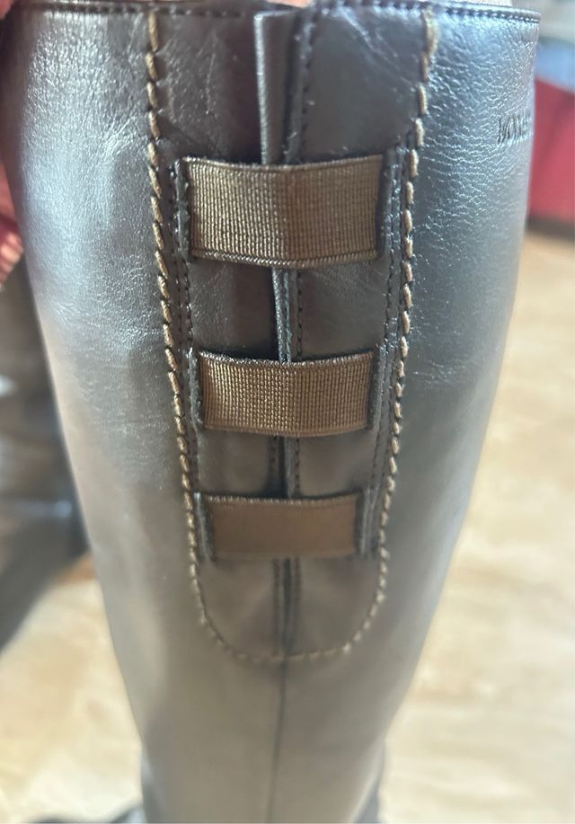 Botas de cuero legítimo negras