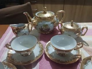 Servizio da tè Bavaria Vintage Oro