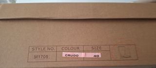 Botas agua Corina crudo Talla 40