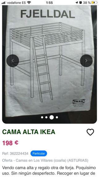 Escalera de madera para cama alta