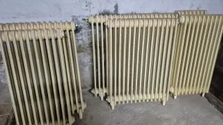 Lote de 7 Radiadores Hierro Beige