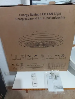 Ventilador de techo con luz LED