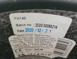 Casco de equitación negro