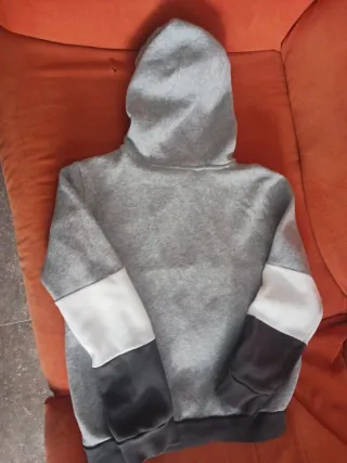 Sudadera Adidas Gris y Blanca
