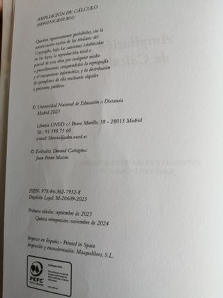 Ampliación de cálculo