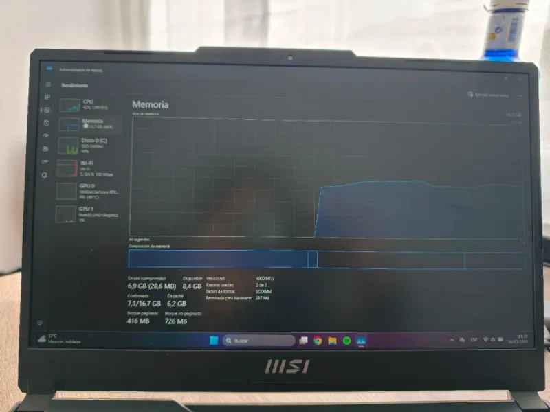 Portátil MSI Cyborg 15 A12V afbeelding 10