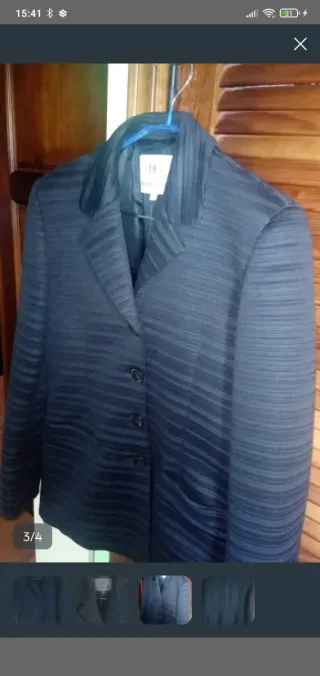 Chaqueta Hermes Govante Negra Talla M