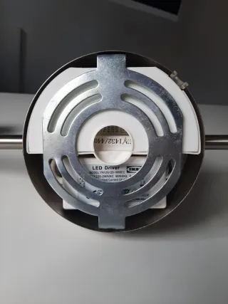 Lámpara LED 3 focos cromada