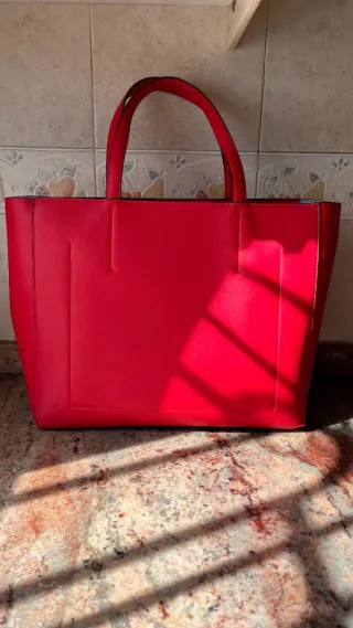 Bolso Tote Calvin Klein Rojo