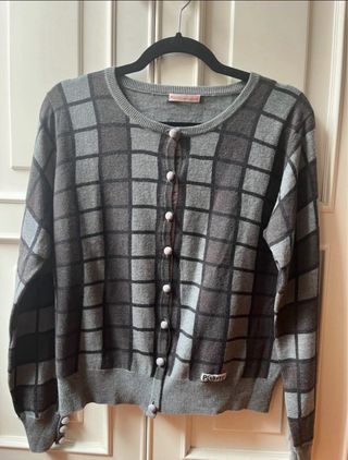 Jersey PG Sport cuadros gris talla L