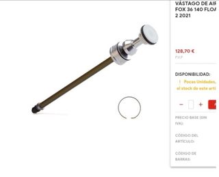 Vástago Adaptación Suspensión Fox Grip2