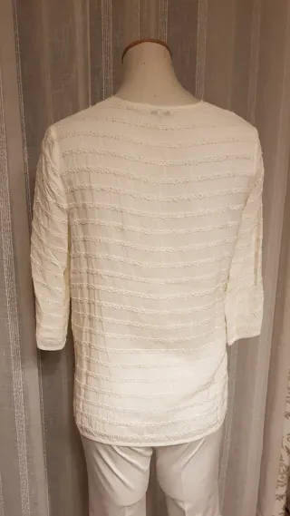 Blusón Alba Conde Talla M Blanco