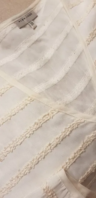 Blusón Alba Conde Talla M Blanco