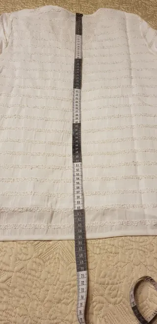 Blusón Alba Conde Talla M Blanco