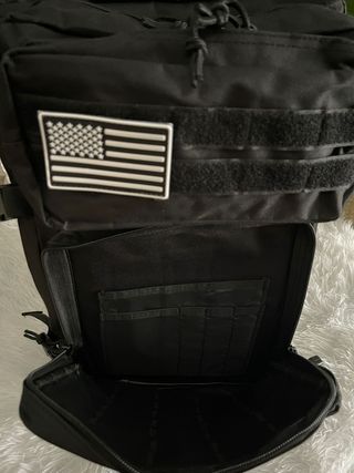 Mochila Táctica 45-50L Ajustable Negra