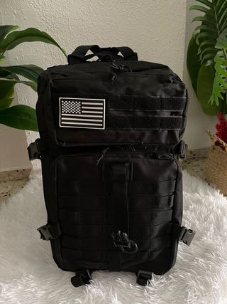 Mochila Táctica 45-50L Ajustable Negra