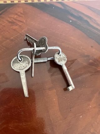 Máquina de coser Sigma negra y dorada