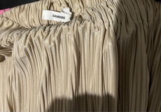 Falda plisada Samsoe & Samsoe beige T.XS