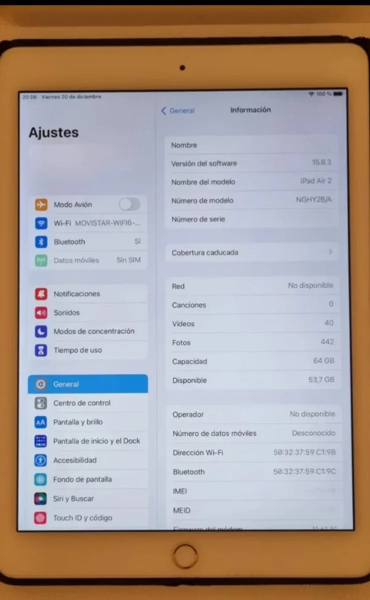 iPad Air 2 64GB Plata Wifi + 4G afbeelding 4