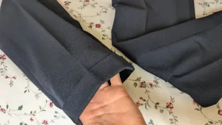 Pantalón de traje azul MACSON Talla M SLIM FIT