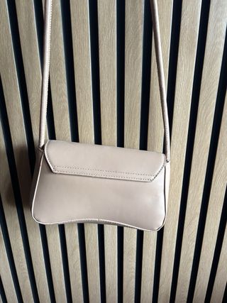 Bolso de mano beige