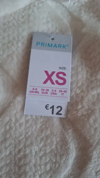 Pijama Primark XS Blanco