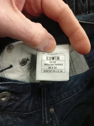 Edwin Jeans Uomo Taglia 38