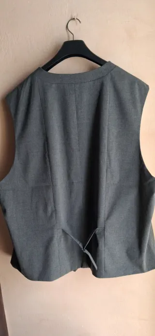 Chaleco de vestir gris Talla XXXL