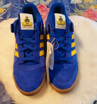 Zapatillas Adidas Forum Low Azul y Amarillo