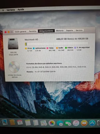 MacBook Apple Plata Negro