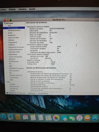 MacBook Apple Plata Negro