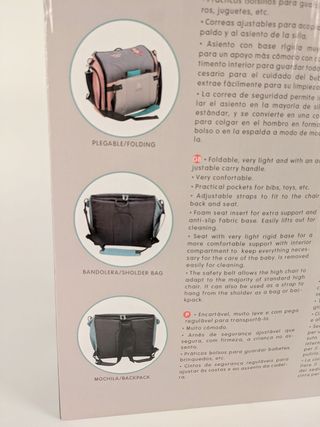 Asiento elevador portátil infantil Olmitos