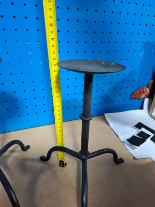 Set di 2 Supporti per Candele in Metallo