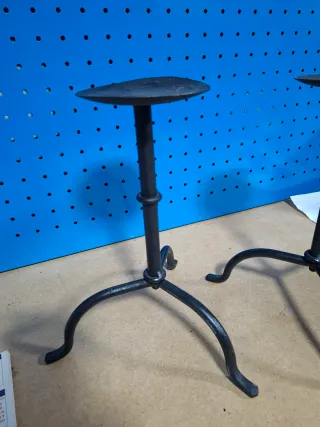 Set di 2 Supporti per Candele in Metallo