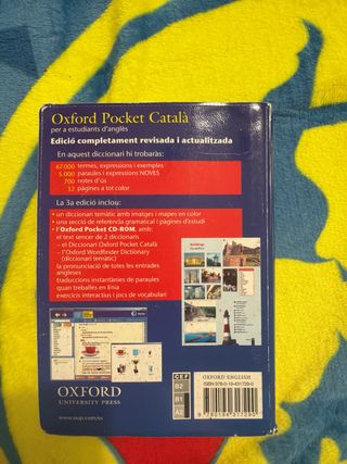 Diccionari Oxford Pocket Català: Cat/Ing 3rd Ed...