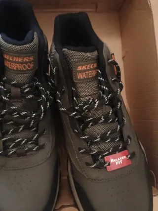 Botas Skechers Piel Waterproof Talla 45