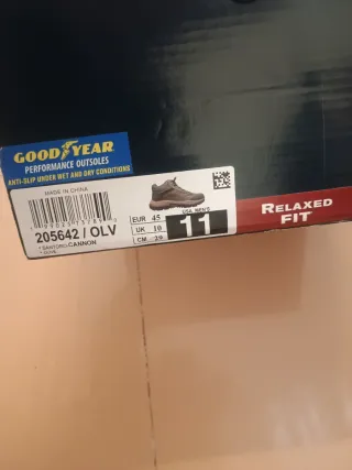 Botas Skechers Piel Waterproof Talla 45