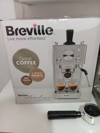 Cafetera Breville Plata