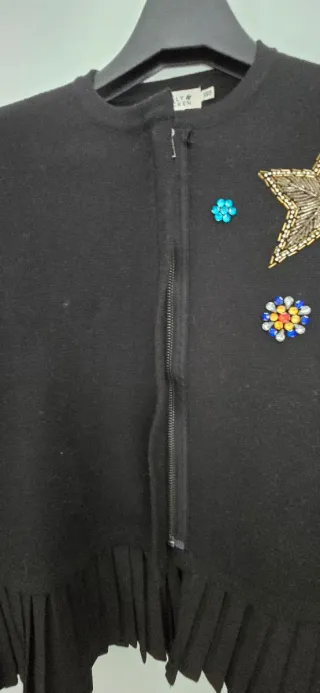 Chaqueta Molly Bracken negra con cristales Talla S