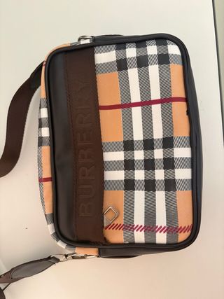 Bandolera Burberry Nova Check Marrón Multicolor