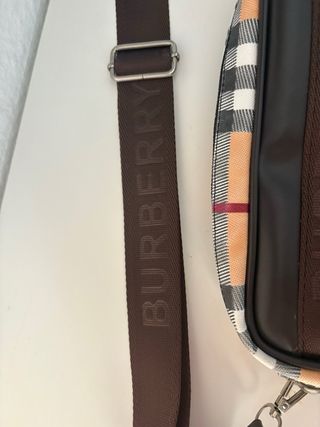 Bandolera Burberry Nova Check Marrón Multicolor